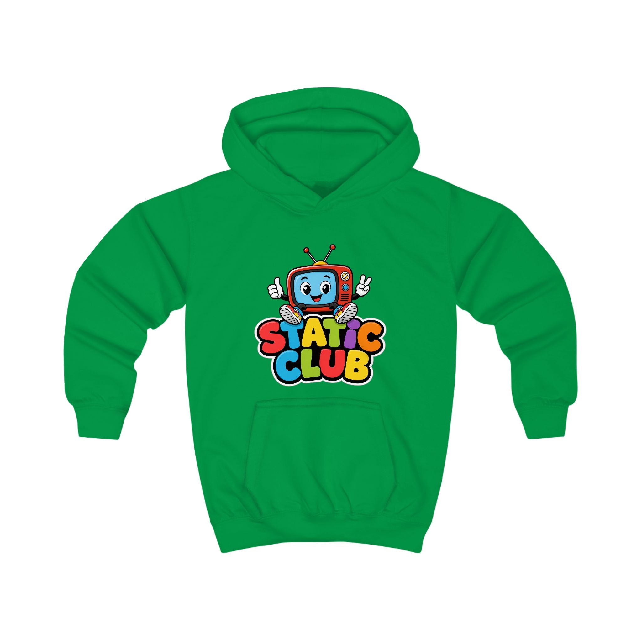 STATIC CLUB Kids Hoodie – Original Mascot