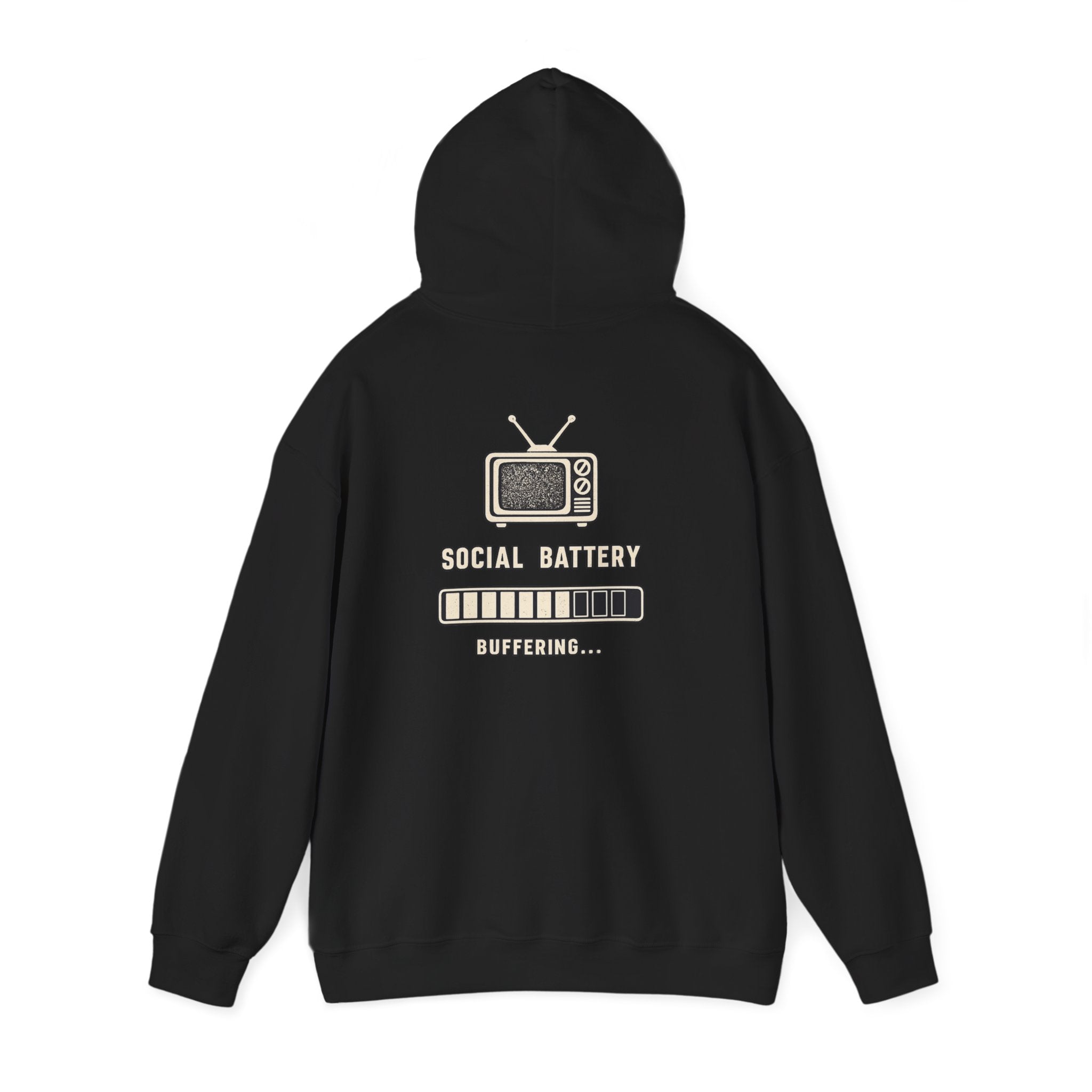 Static Club Social Battery Hoodie
