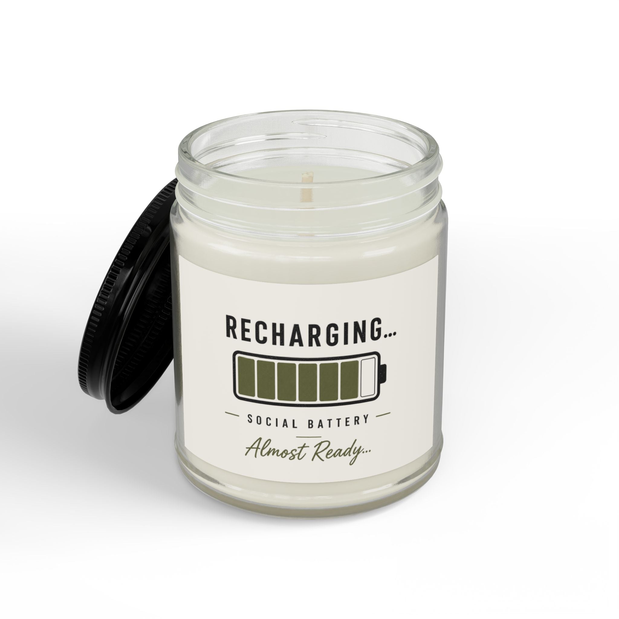 Recharging Soy Candle | Minimalist Scented Candle | Recharge Collection | STATIC CLUB