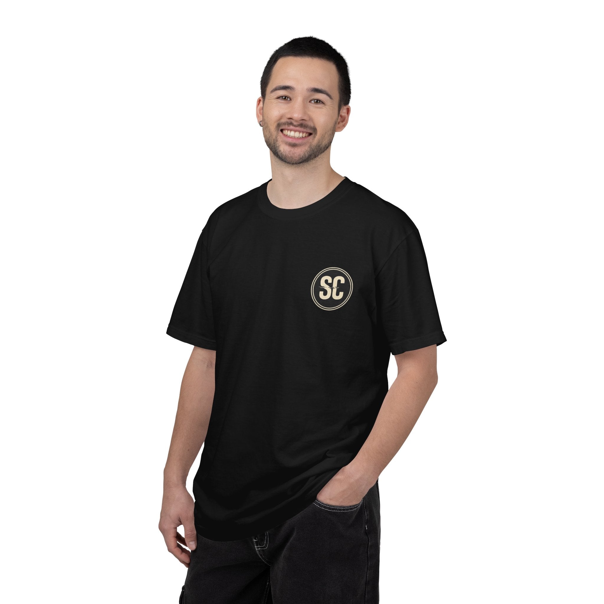 Static Club Vintage TV Screen T-Shirt | Retro Noise Graphic