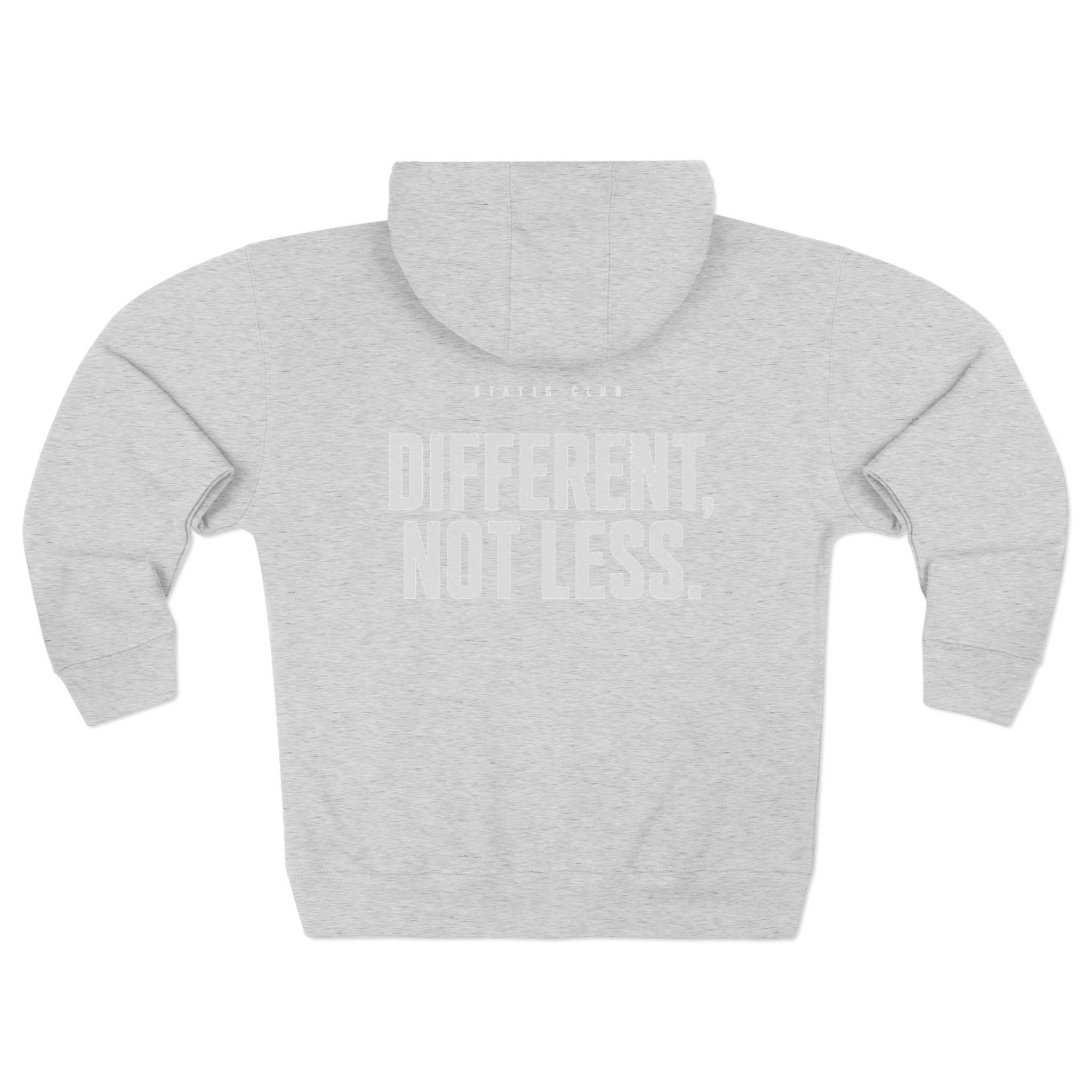 SC Different, Not Less Zip Hoodie | STATIC CLUB